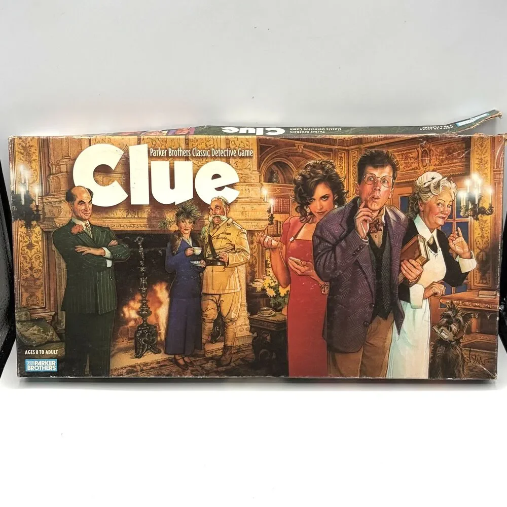 Clue - Parker Brothers - Classic Detective Board Game - Complete - Vintage 1996